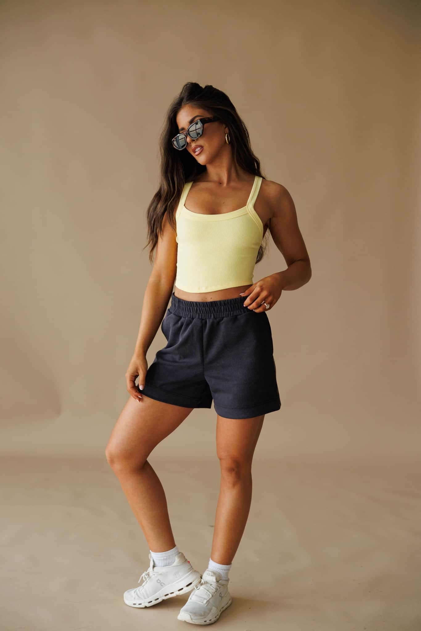 Sand Wash Ribbed Shorts