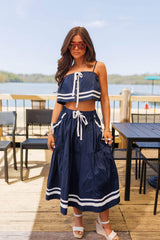 Navy Jane Skirt