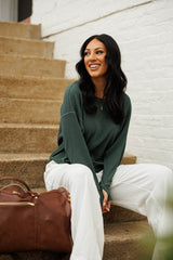 Palmer Waffle Knit Pullover