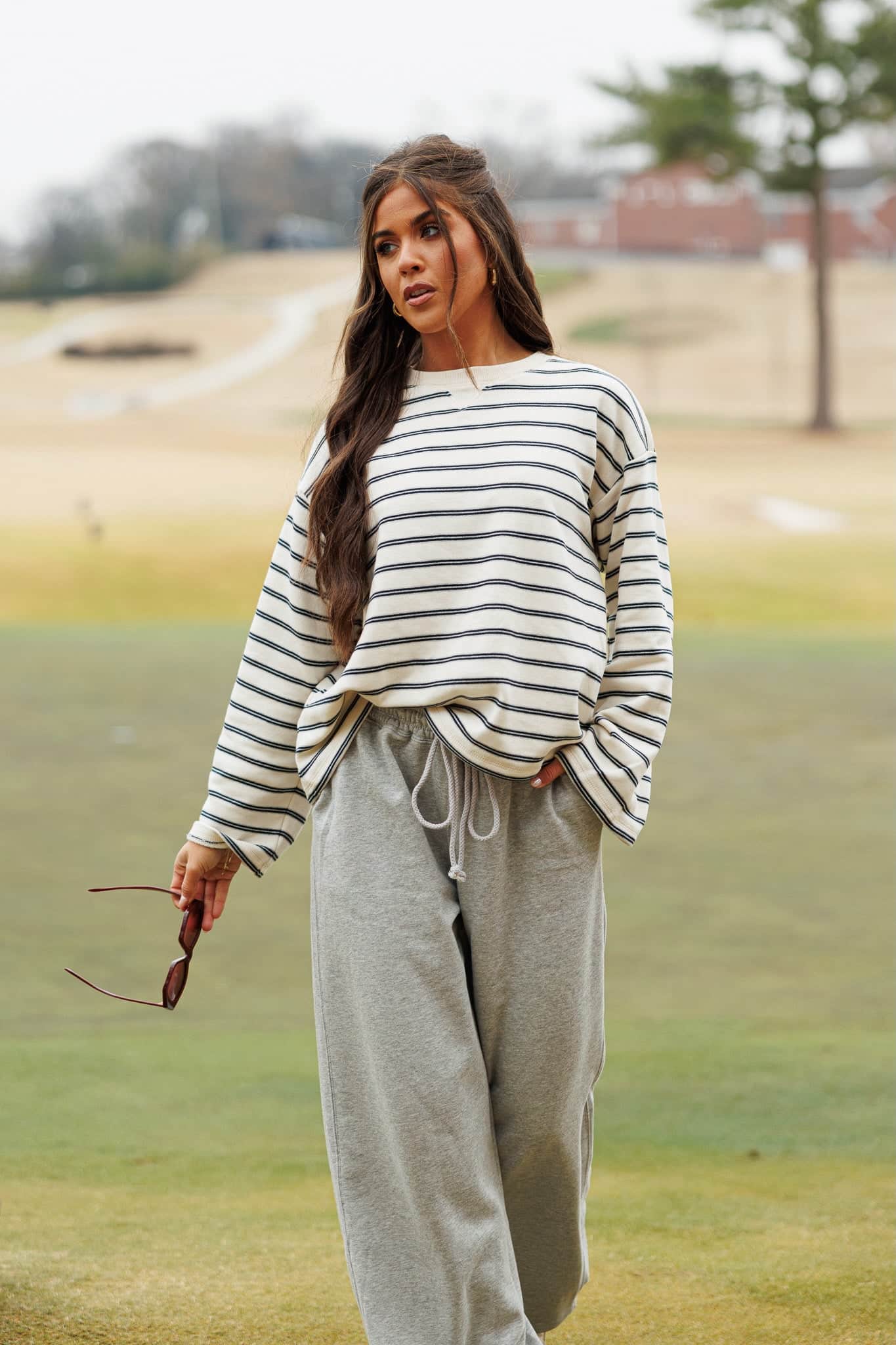 Court Cozy Striped Pullover