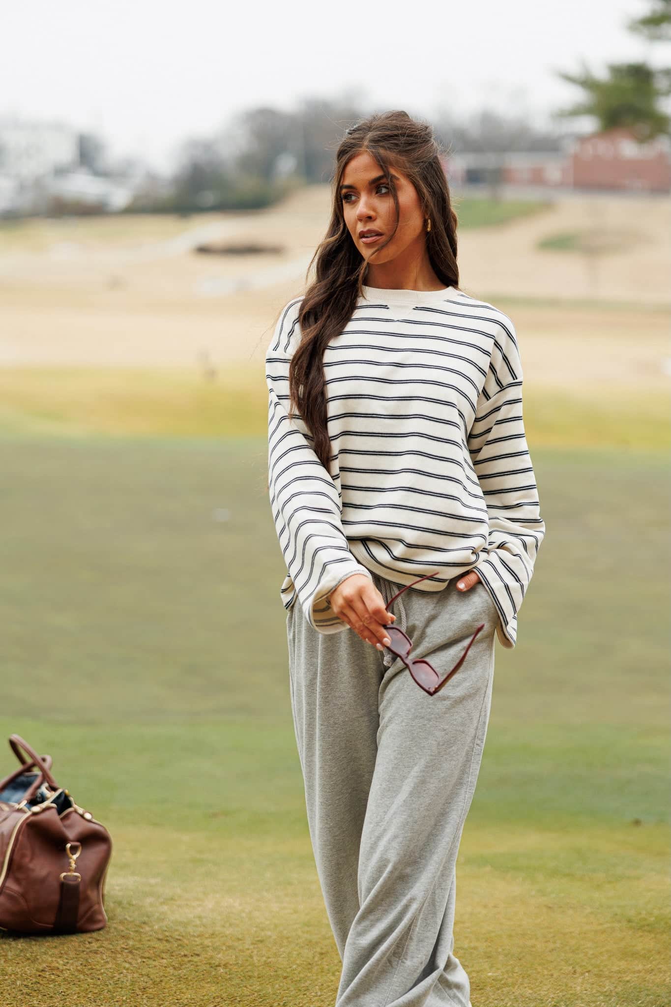 Court Cozy Striped Pullover
