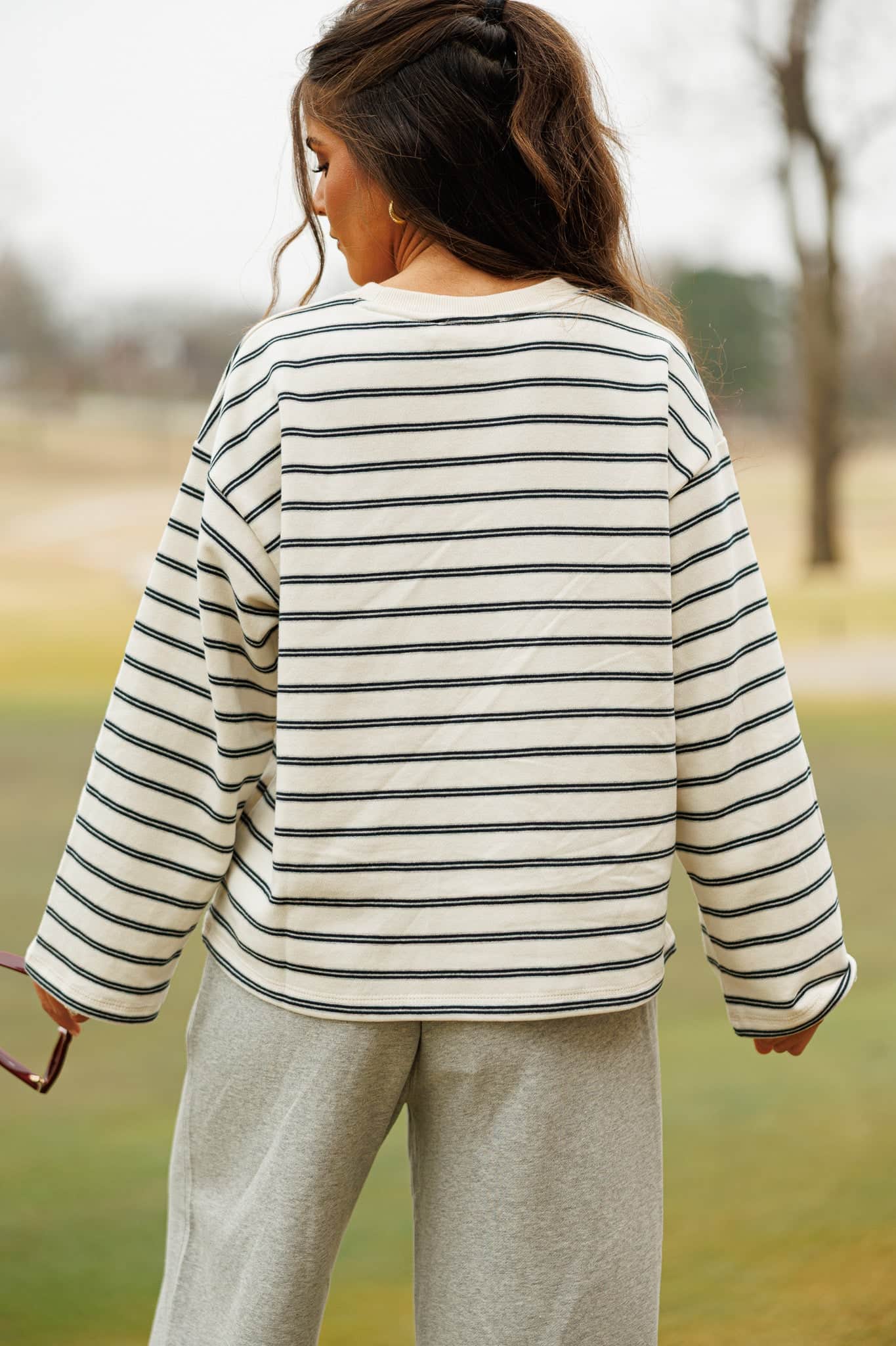 Court Cozy Striped Pullover