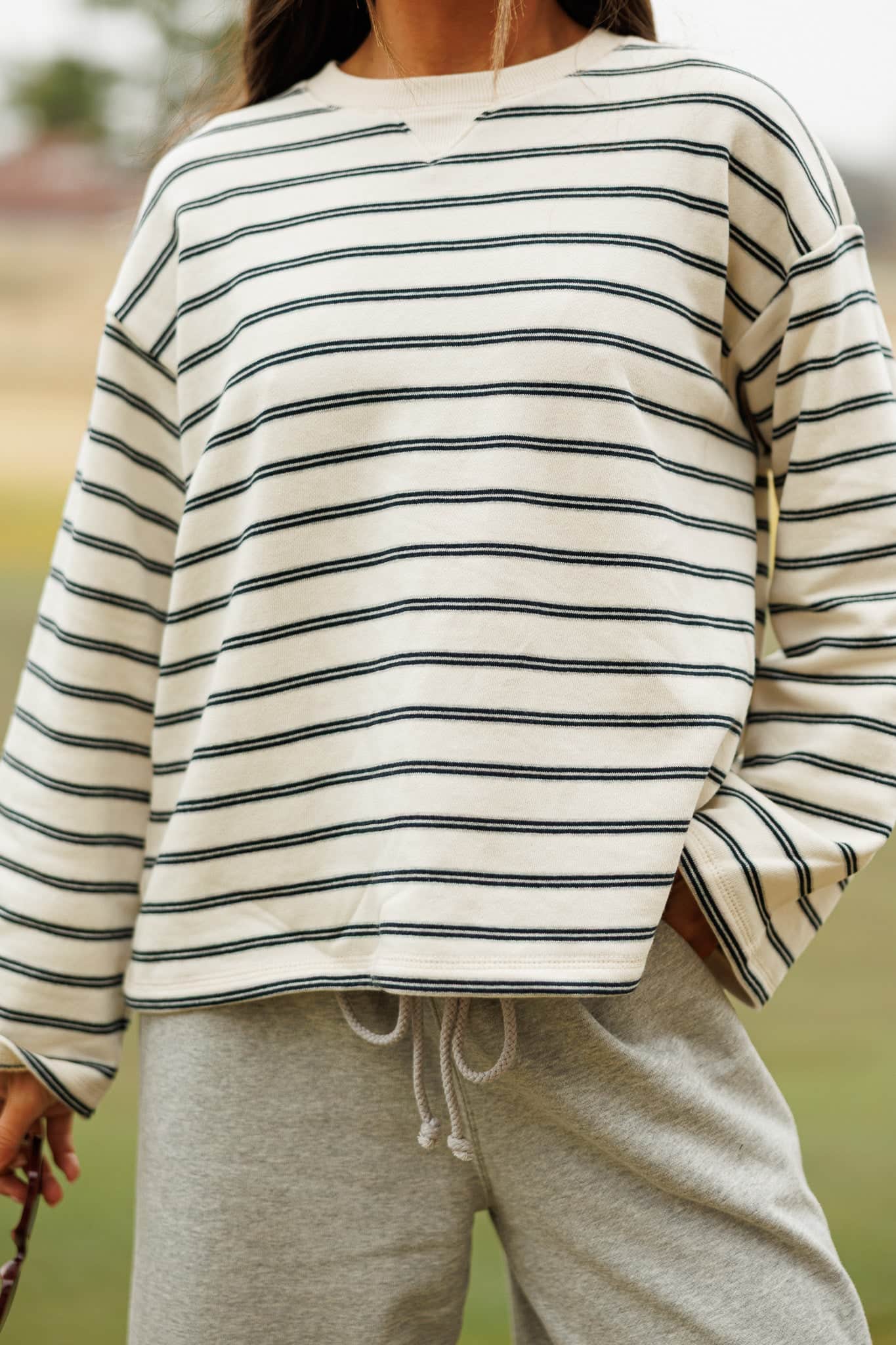 Court Cozy Striped Pullover
