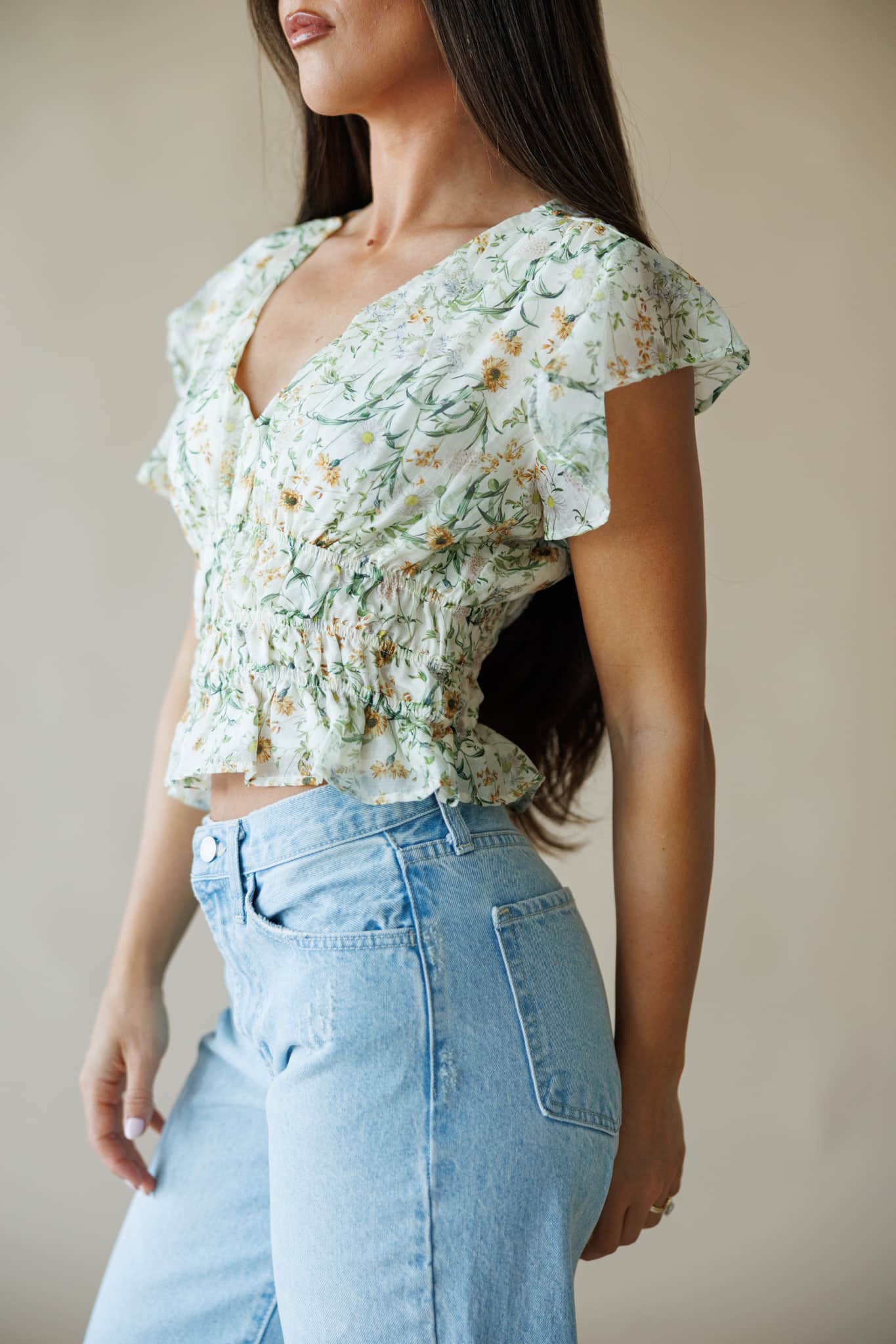 Rosemary Bloom Top