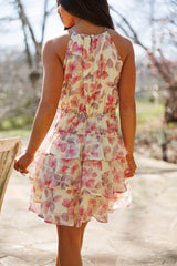 Blushing Bloom Mini Dress