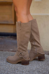 Leanne Moto Knee High Boot