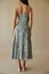 Leopard Corset Midi Dress