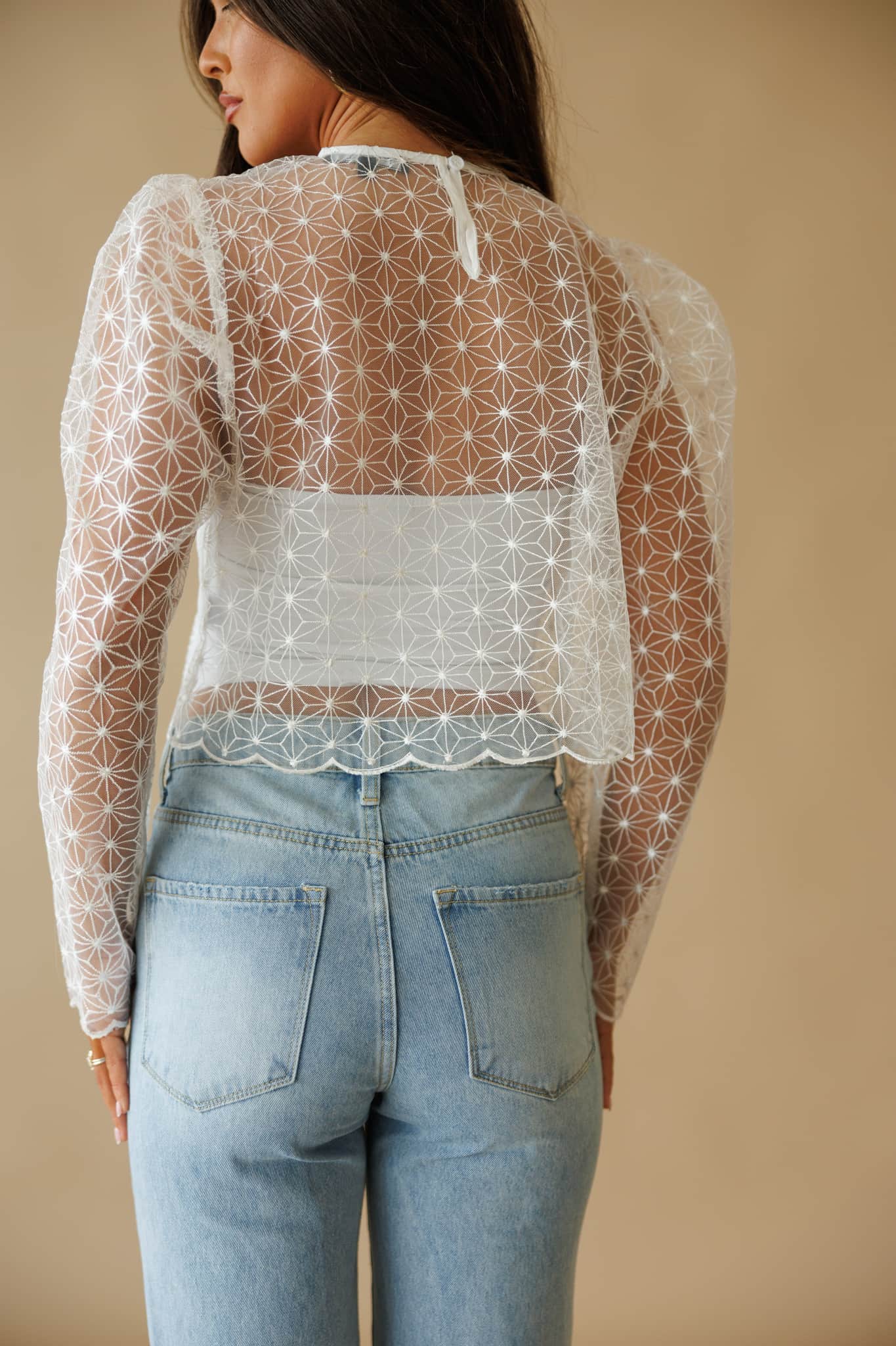 Mesh Flower Top