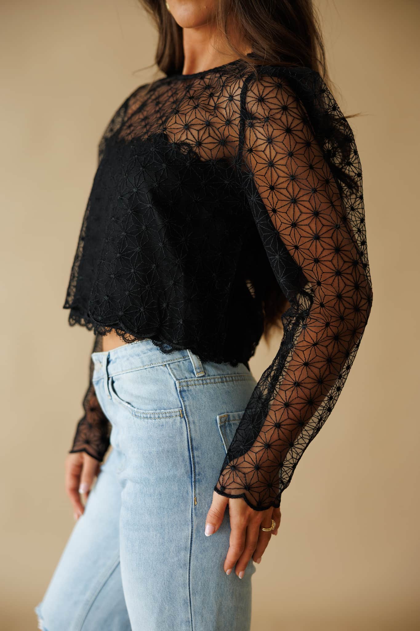 Mesh Flower Top