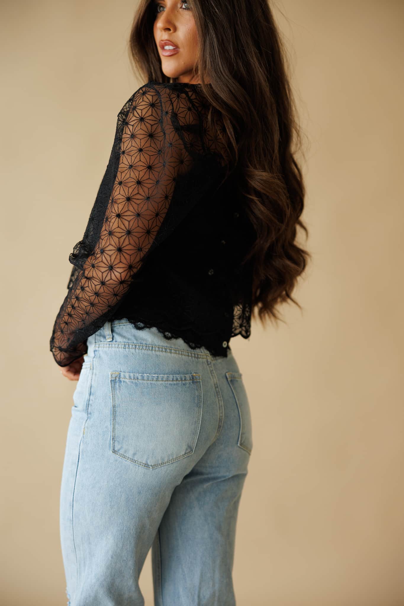Mesh Flower Top