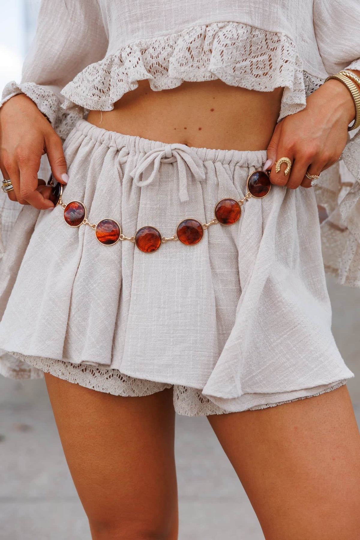 Golden Hour Gems Belt