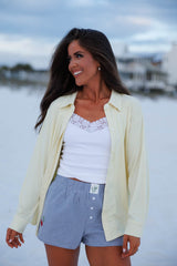 Butter Button Down Jersey Shirt