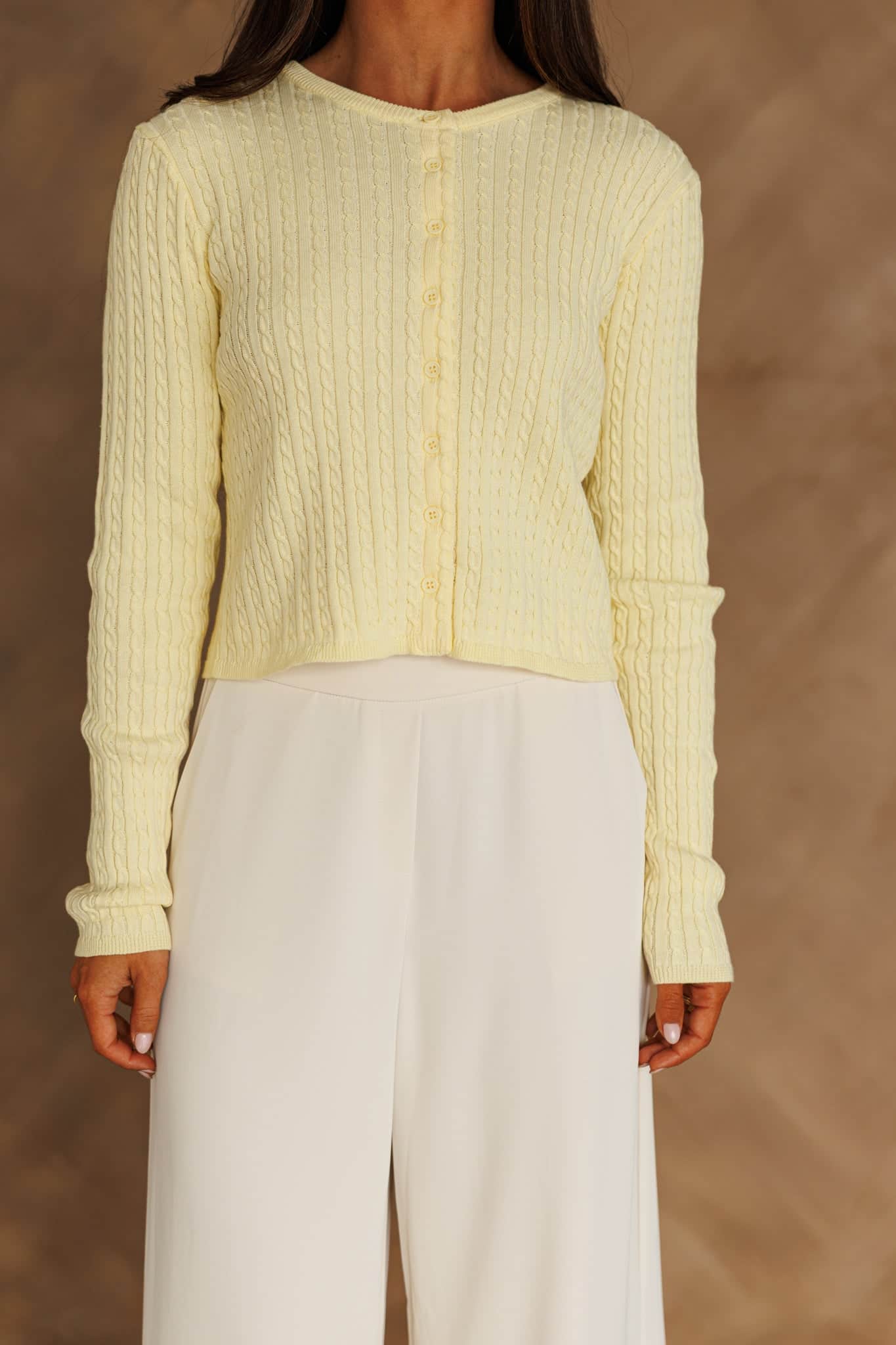 Classic Cable Knit Cardigan