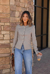 With Intention Plaid Jacket