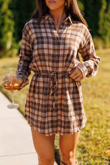 Plaid Shirt Romper