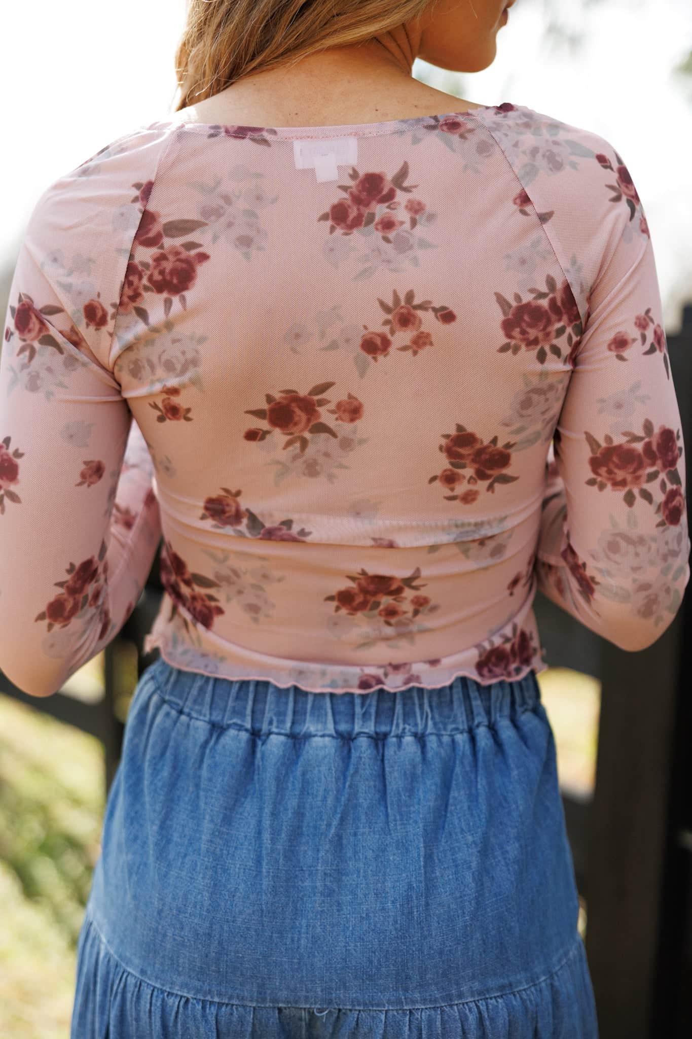 Sweet Nothing Floral Mesh Top