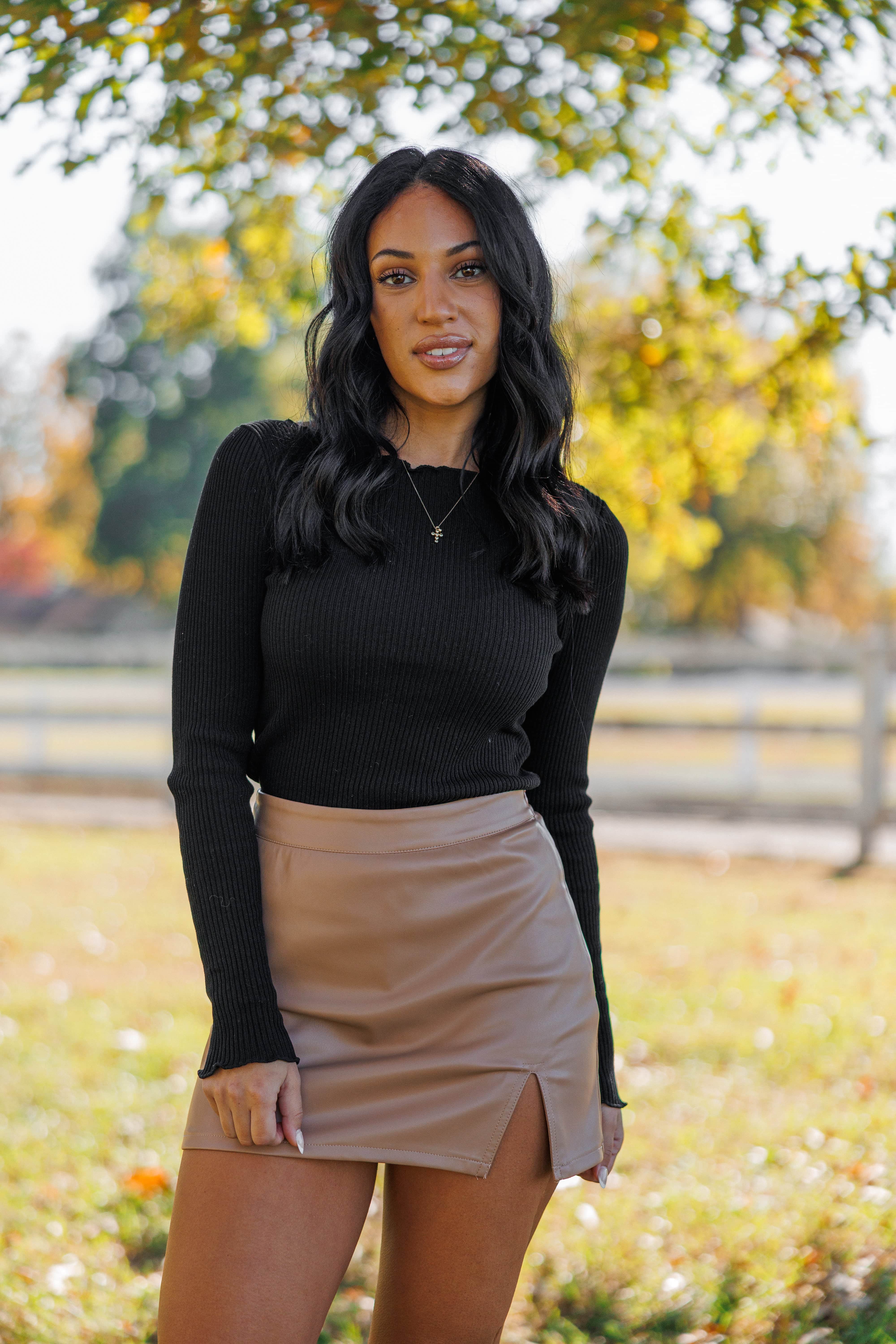 Ribbed Sweater Top