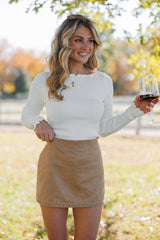 Ribbed Sweater Top