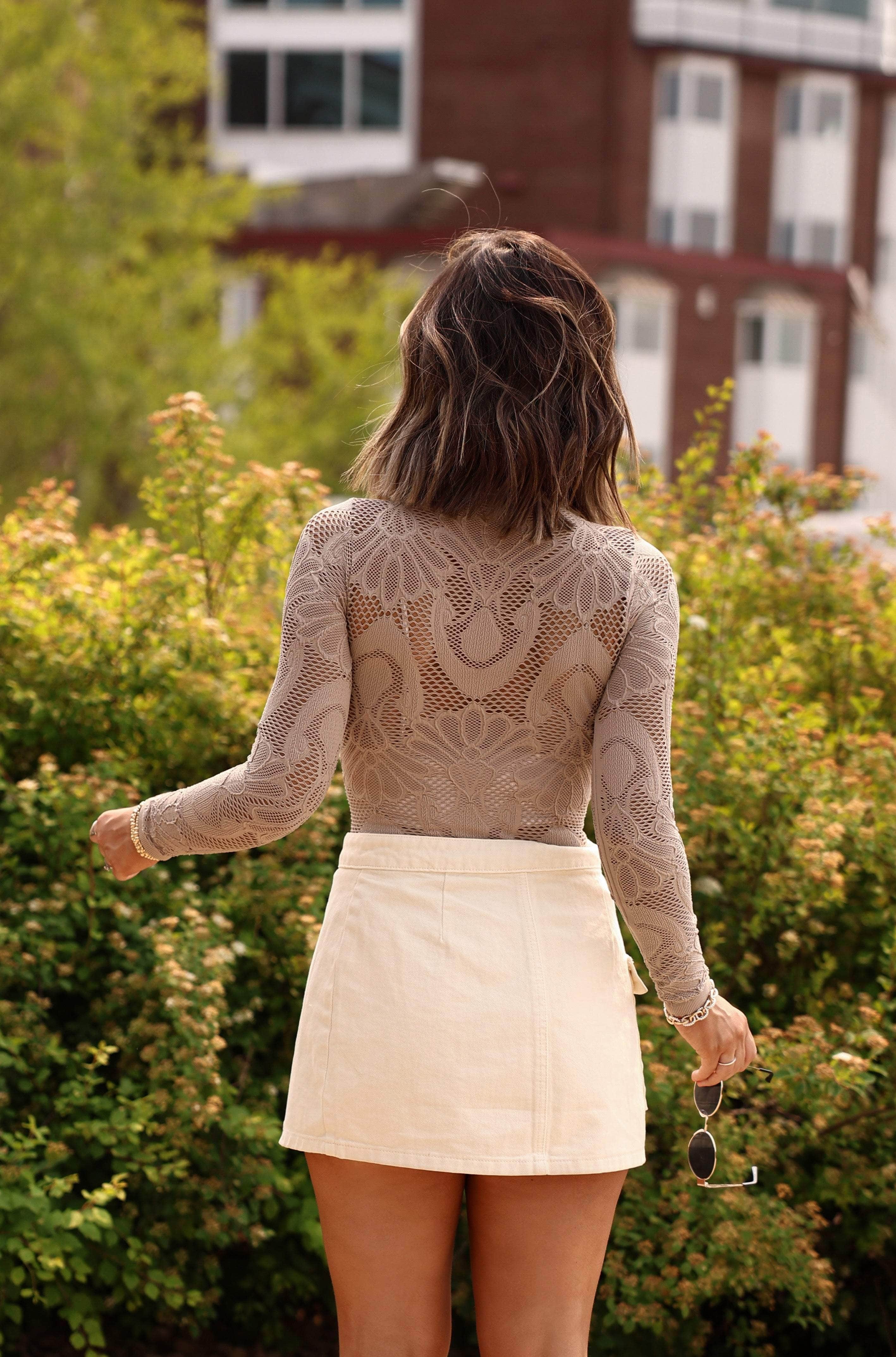 Seamless Lace Top