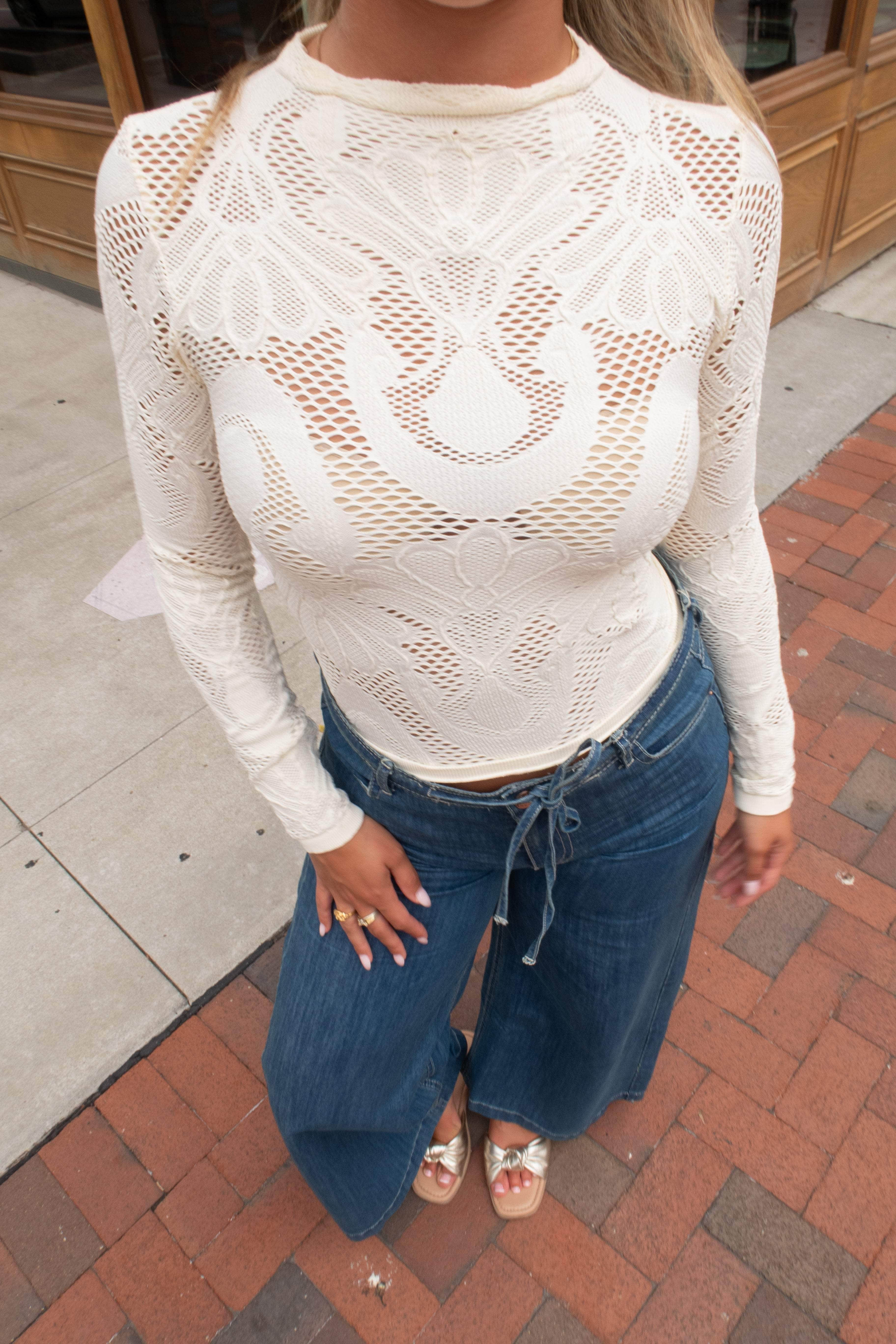 Seamless Lace Top