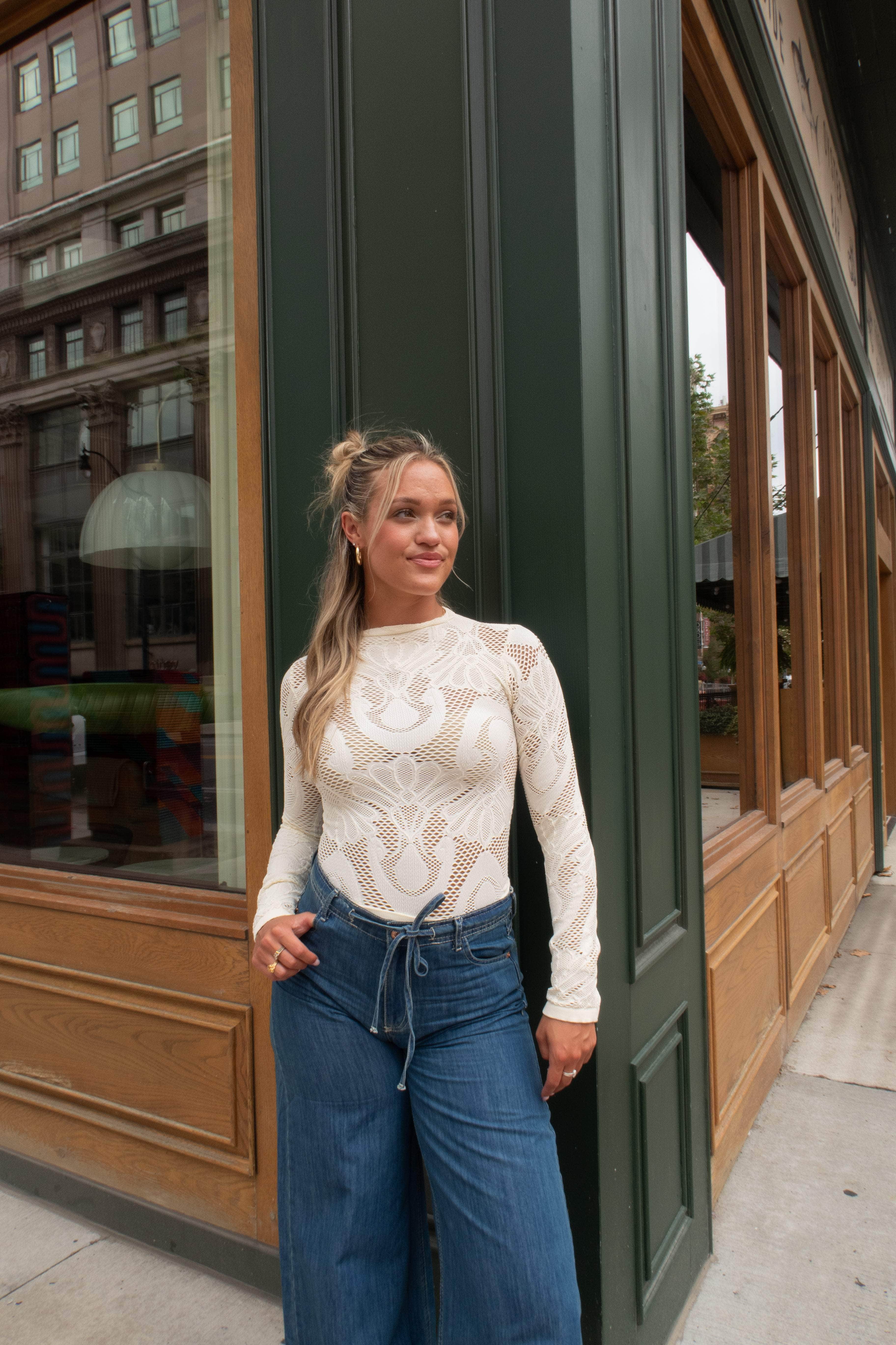 Seamless Lace Top
