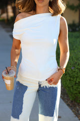 Shifted One Shoulder Top
