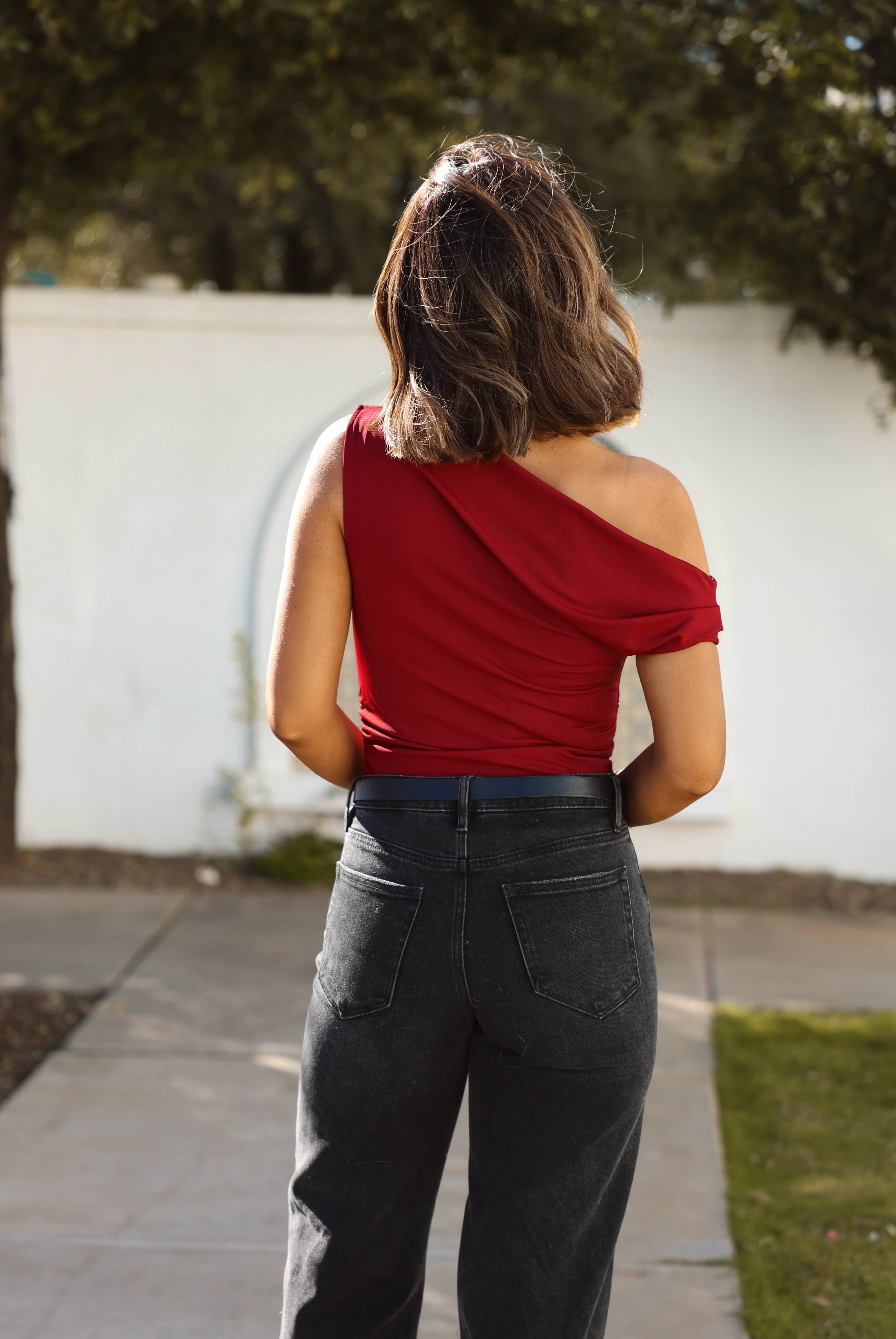 Shifted One Shoulder Top