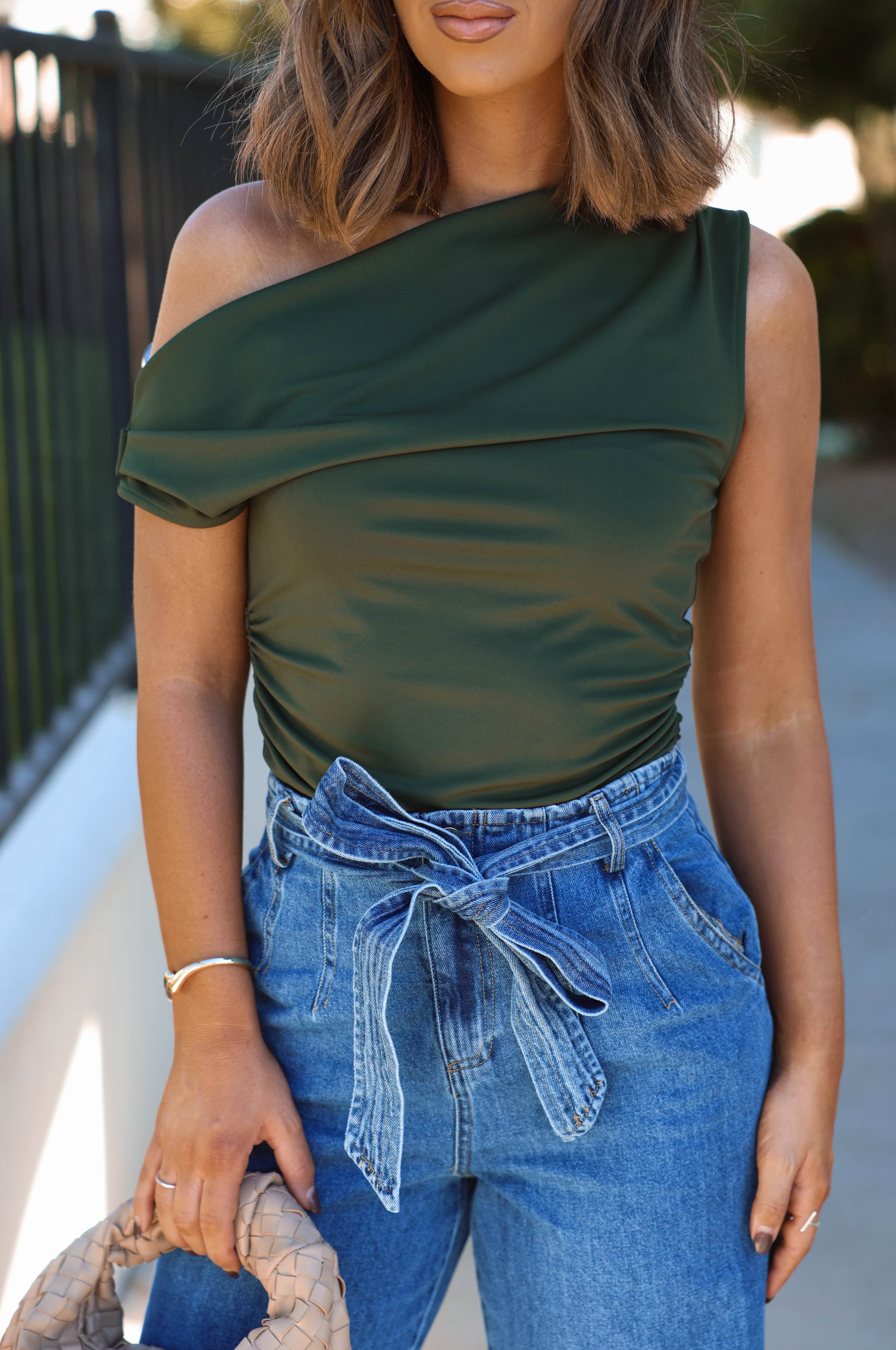 Shifted One Shoulder Top