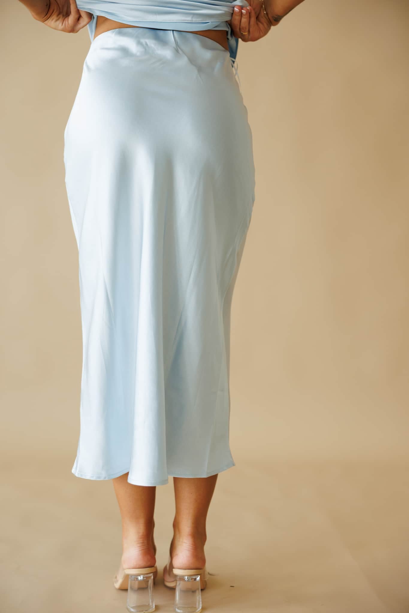 Sleek Satin Skirt