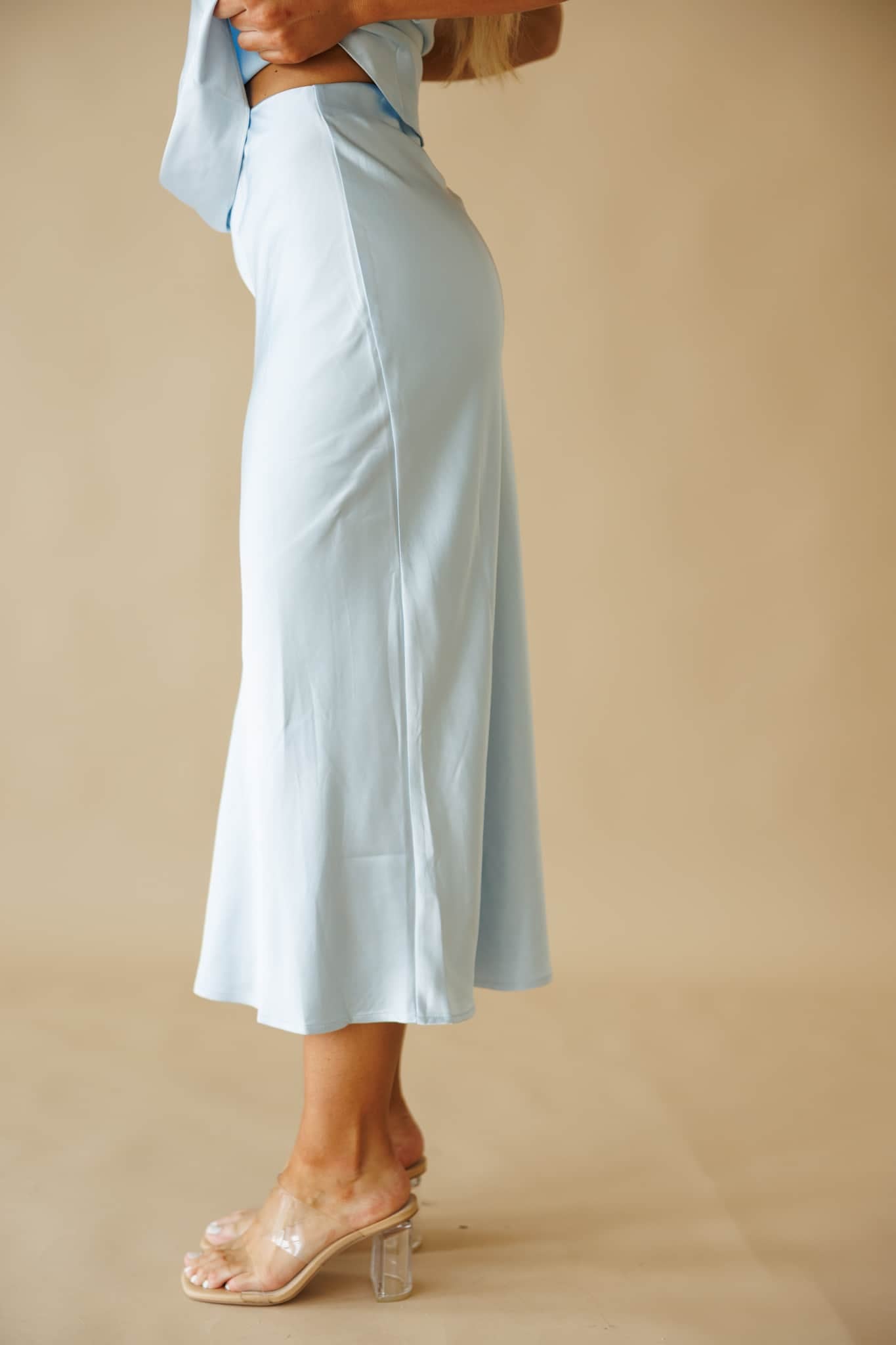 Sleek Satin Skirt