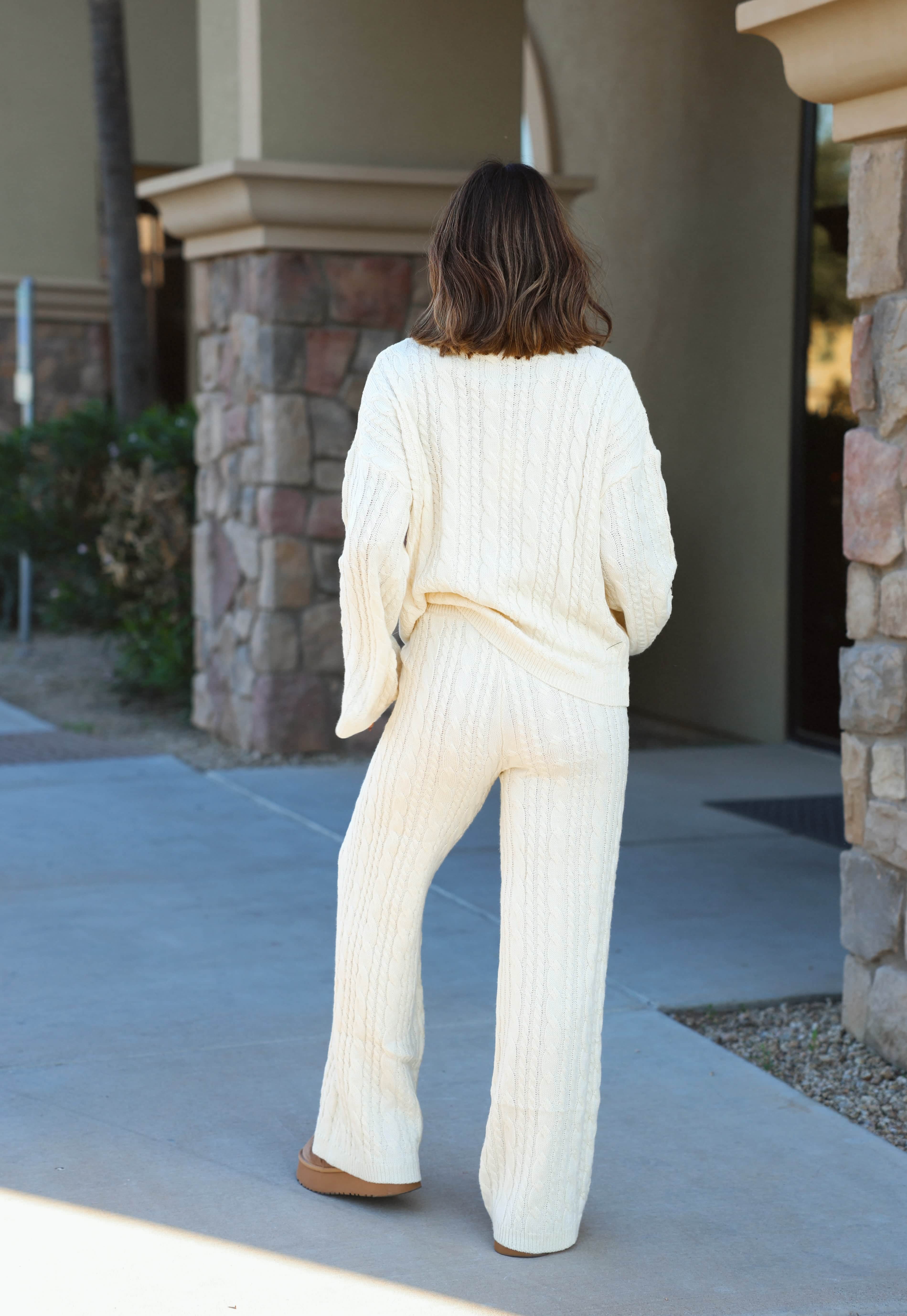 Snowed In Cable Knit Pants