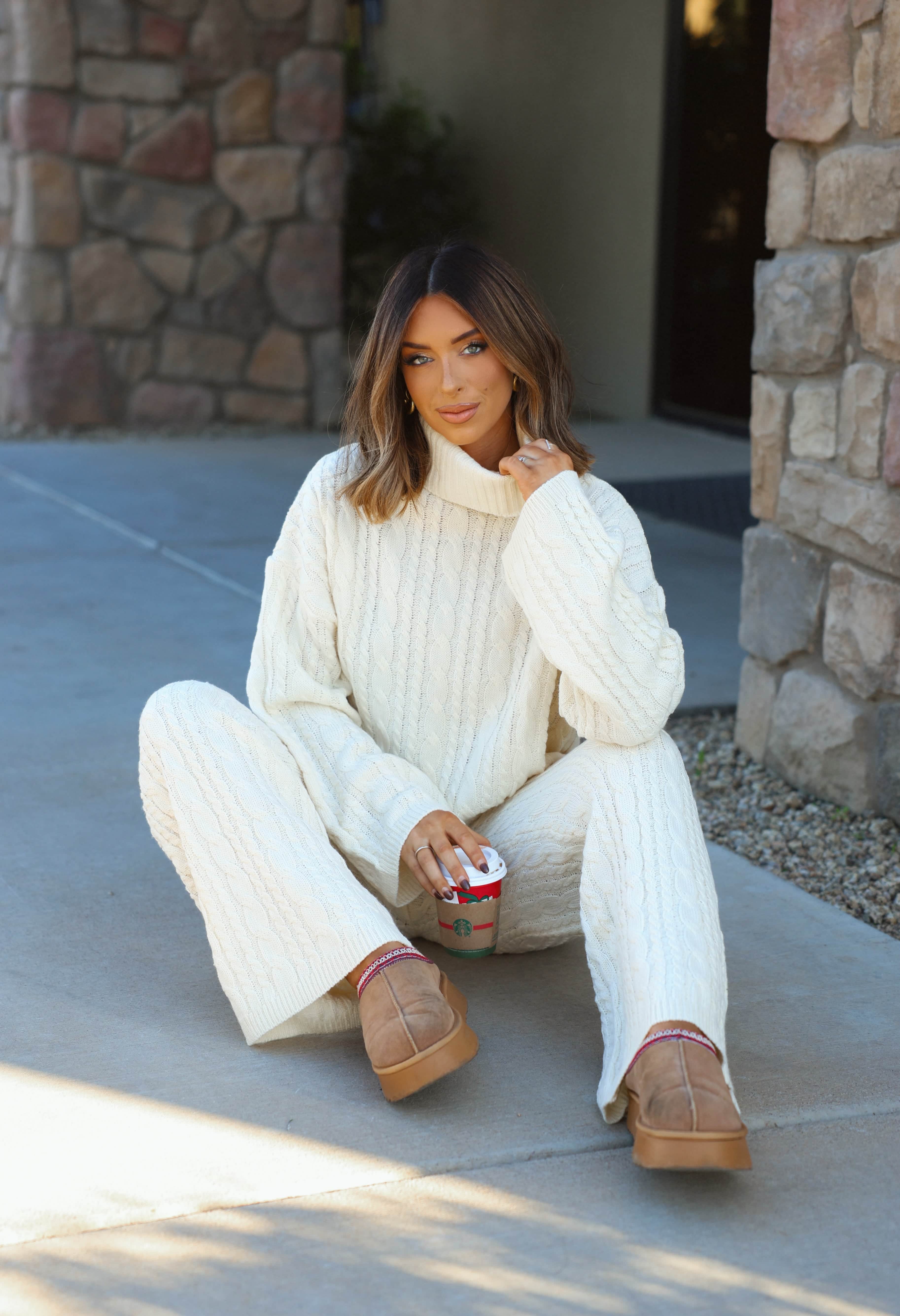 Snowed In Cable Knit Sweater