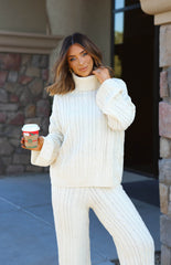 Snowed In Cable Knit Sweater
