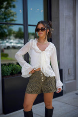 Leopard Flare Shorts