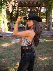 Giddy Up Glam Halter Neck Top