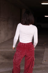 Striped Crew Neck Top