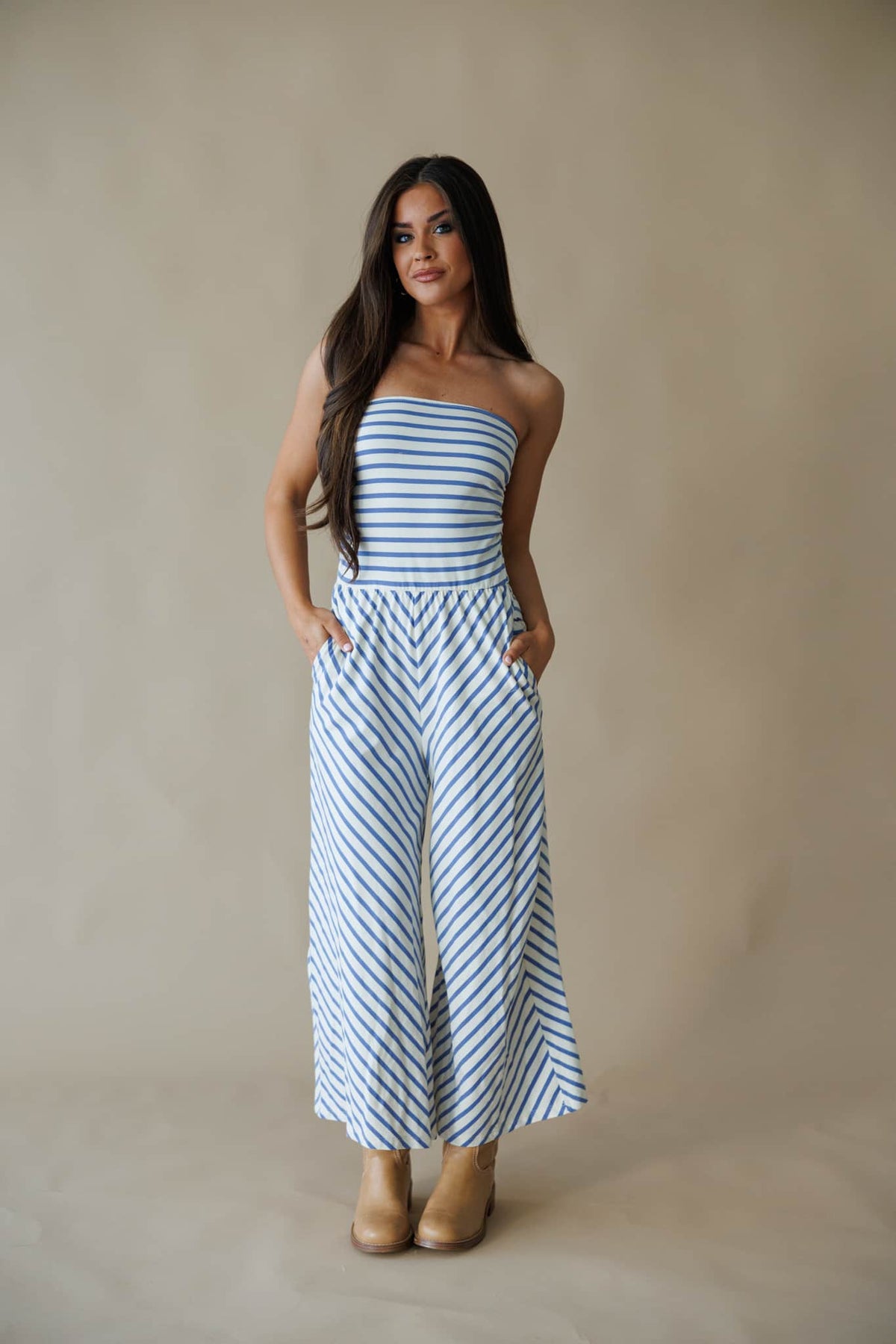 Terri Striped Jumpsuit