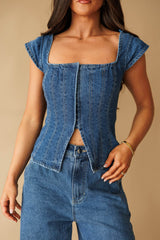 Pre-Order! The Downtown Denim Top
