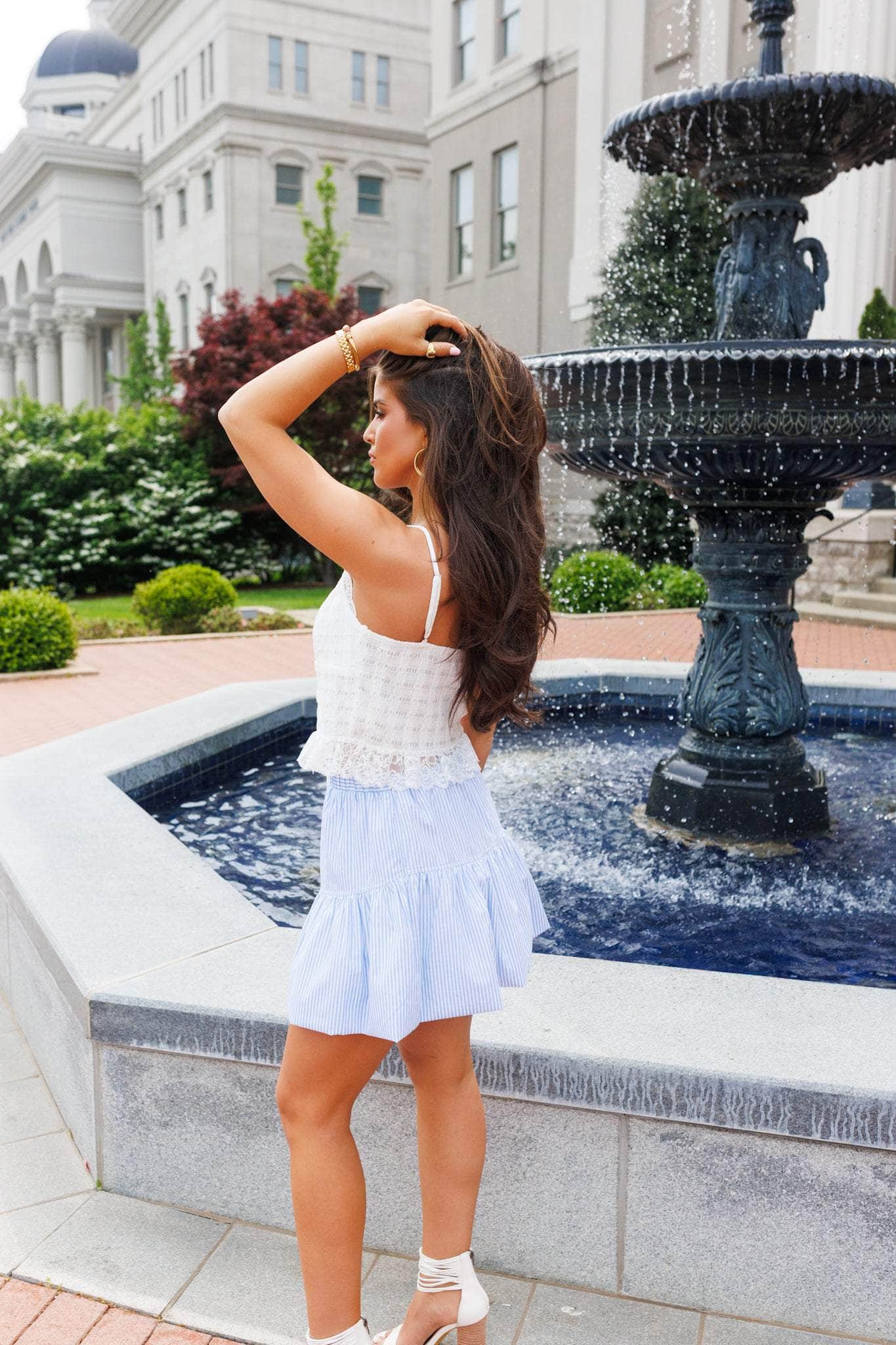 Tie Front Lace Tank