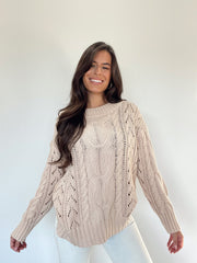 Toasty Cable Knit Sweater