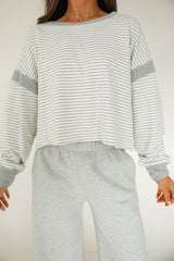 Striped Cutout Back Top