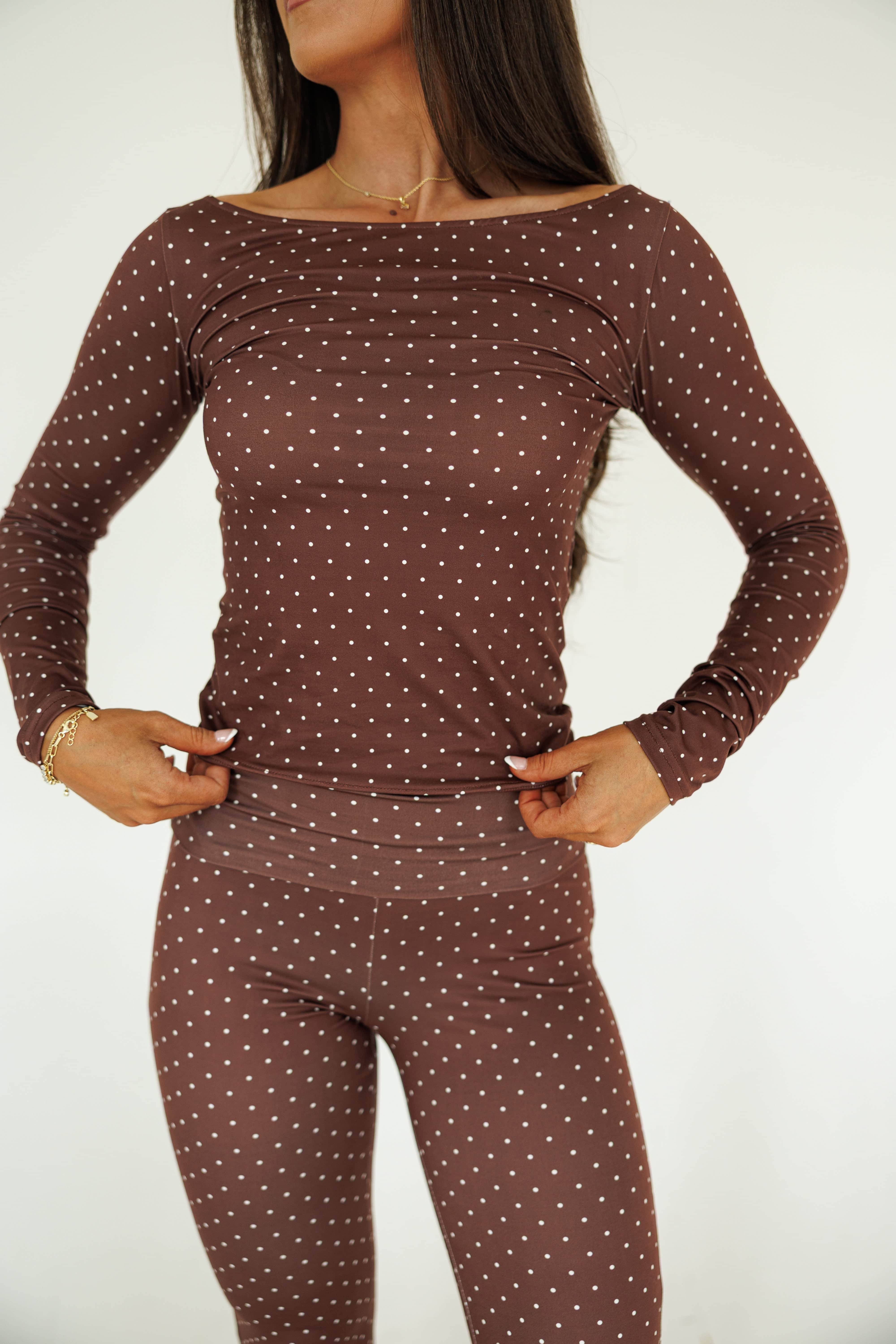 Polka Dot Long Sleeve Top