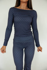 Polka Dot Long Sleeve Top