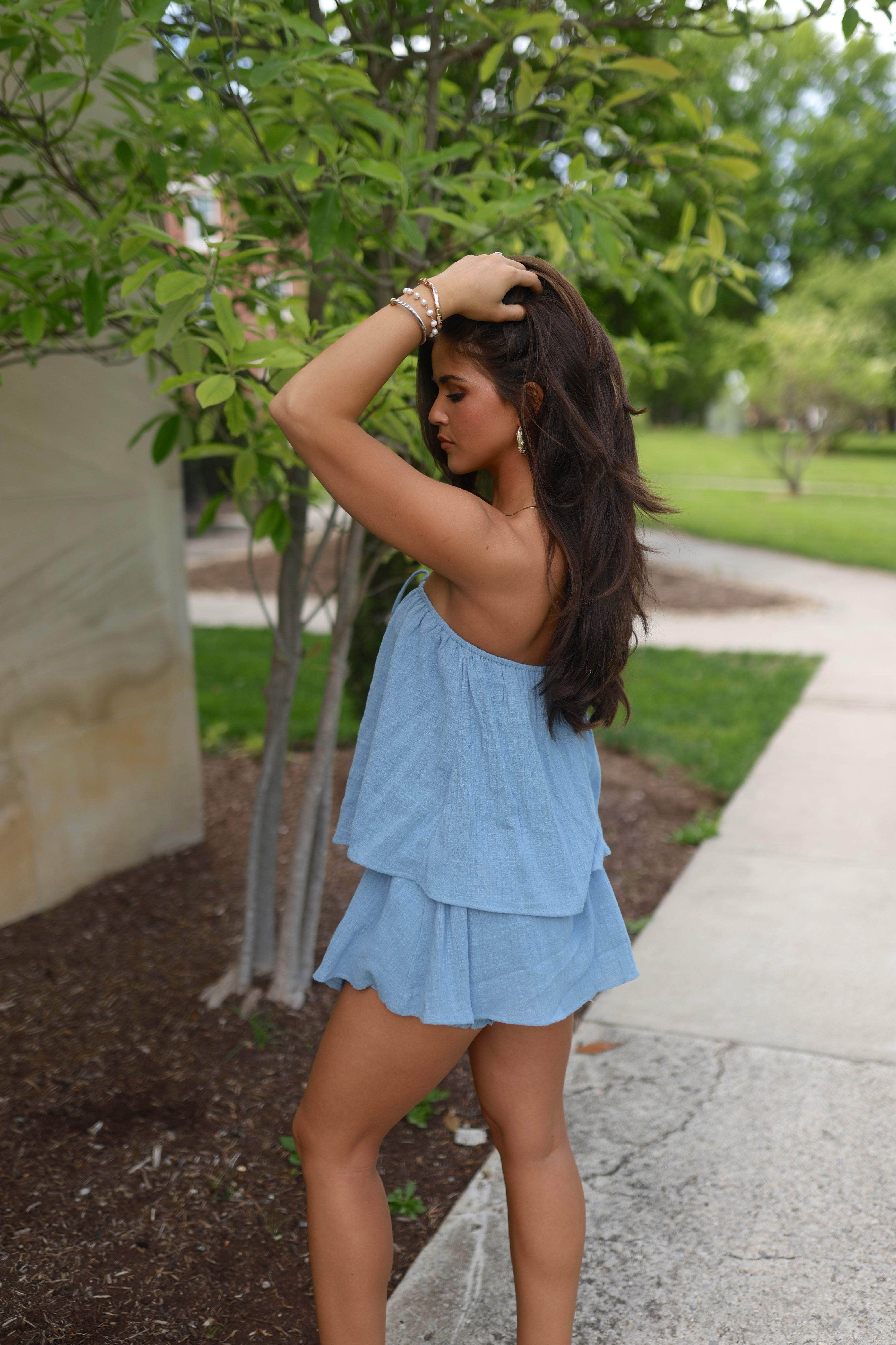 Luau Linen Romper