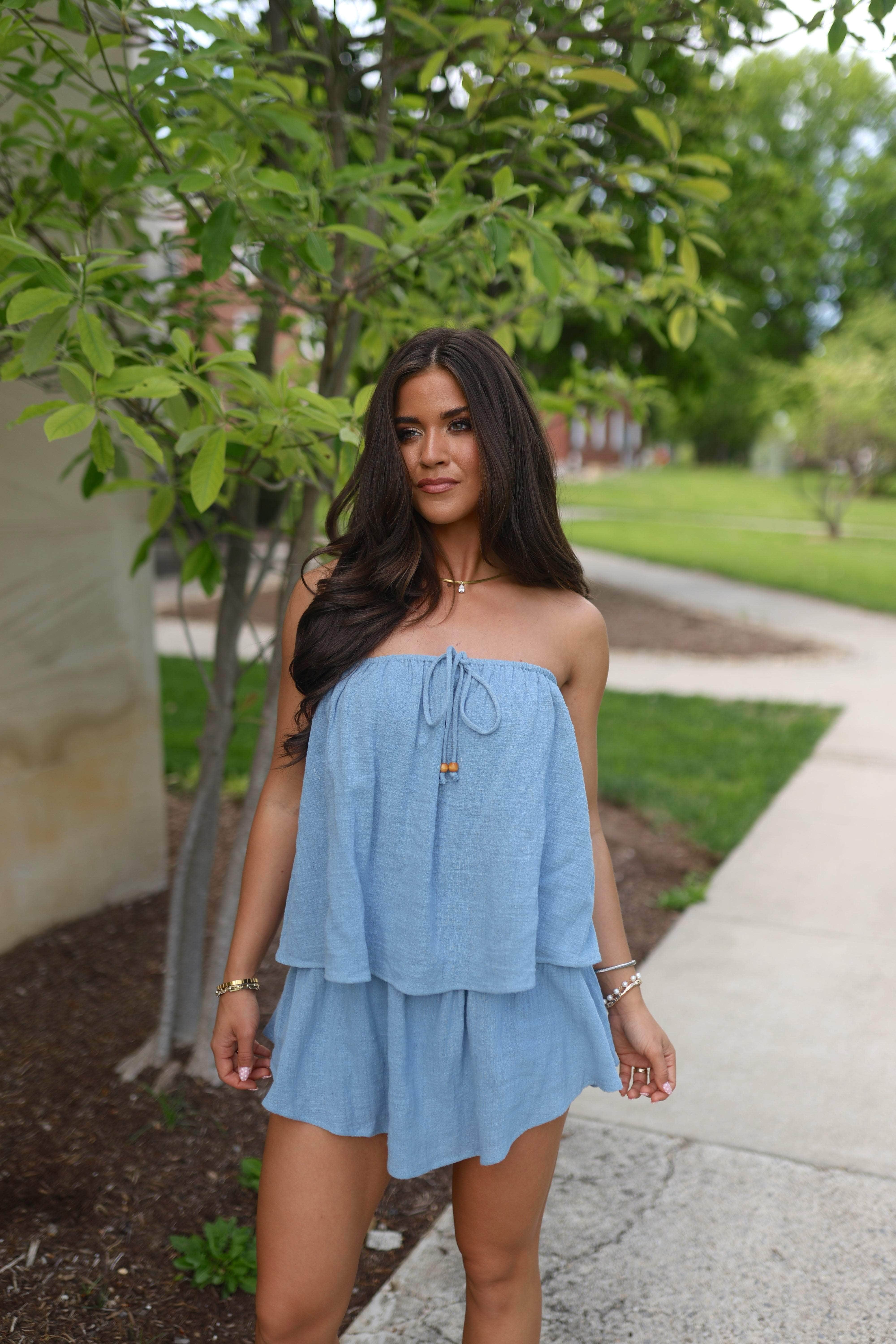 Luau Linen Romper