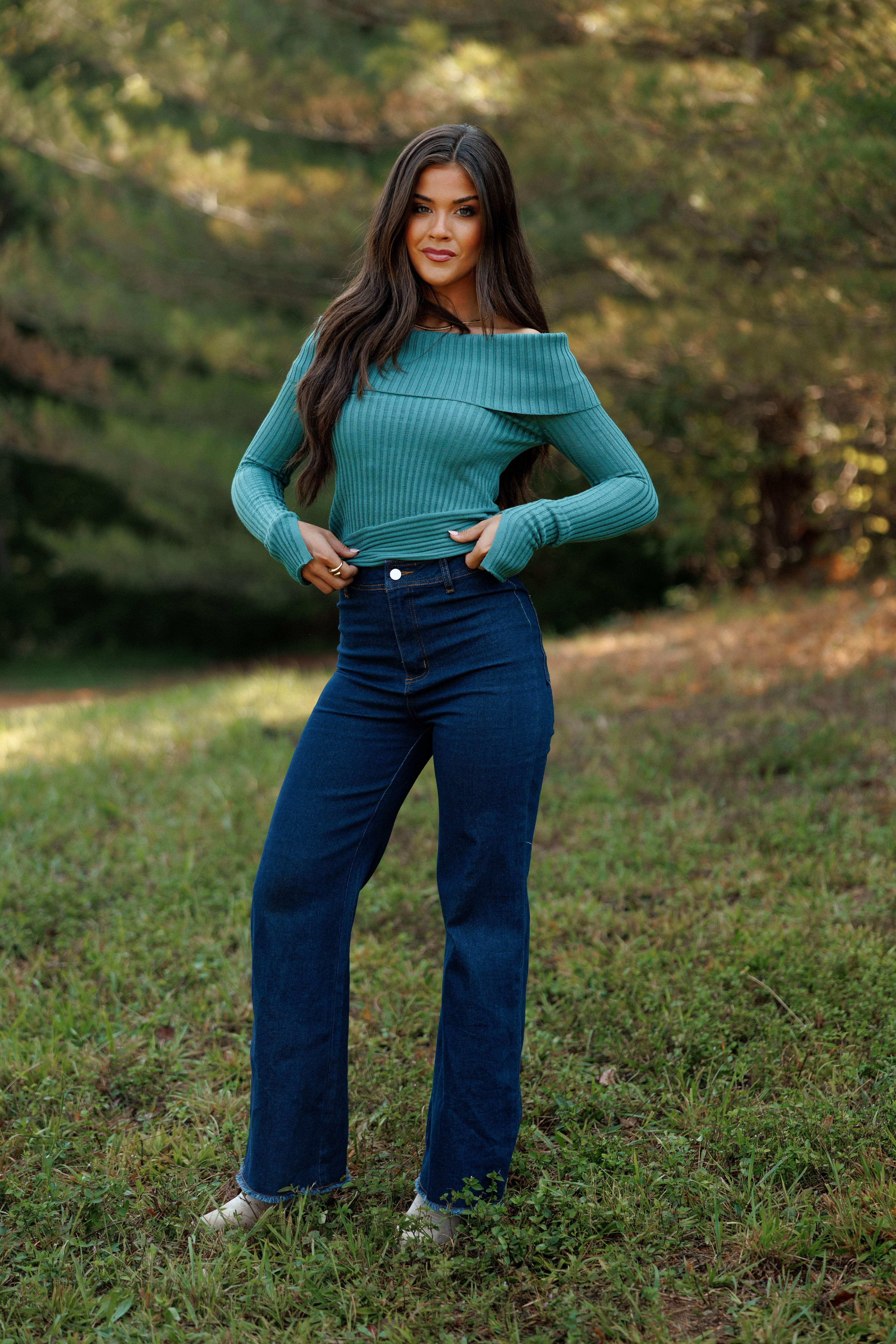 Off The Line Knit Top