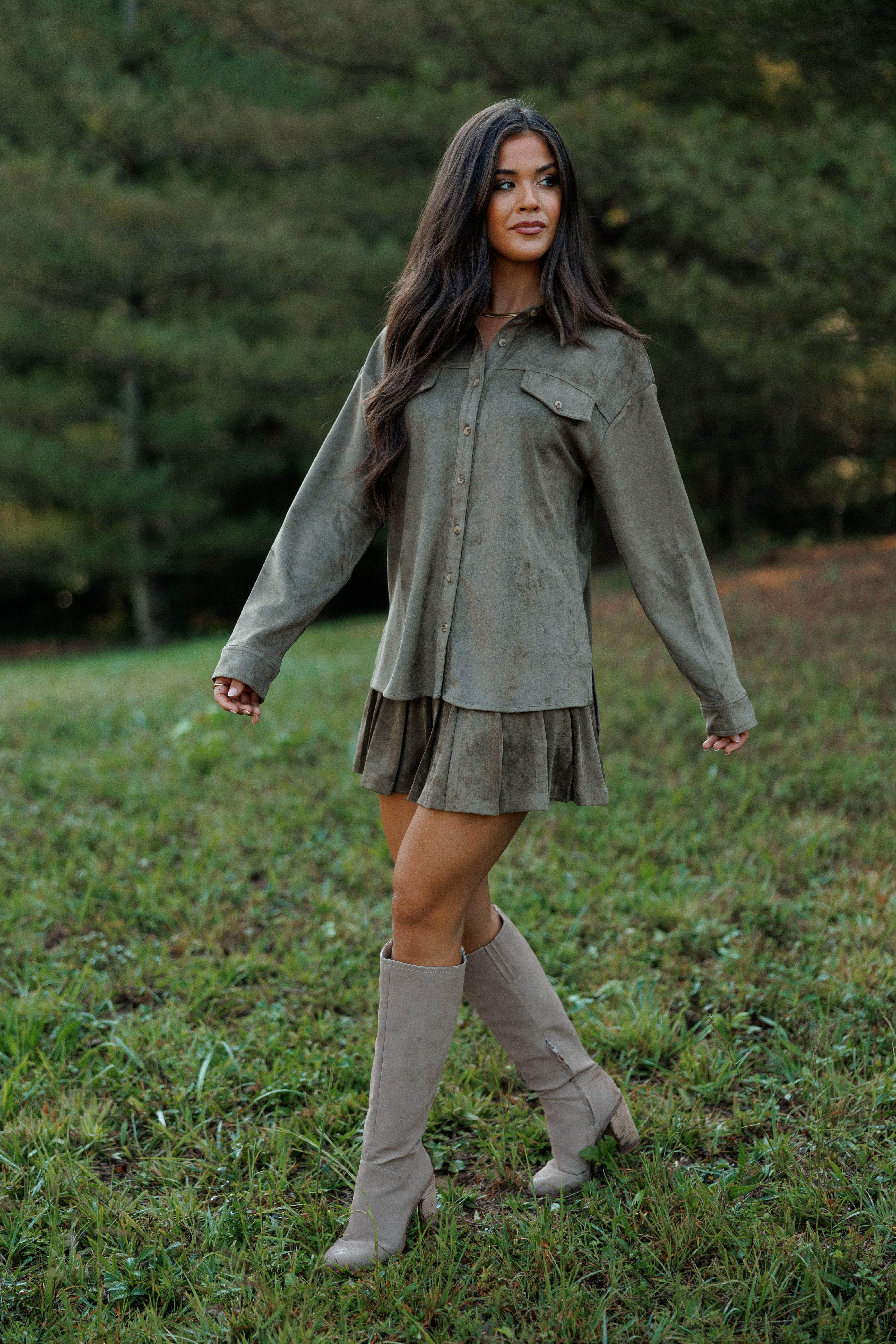 Valley Suede Button Up Shacket