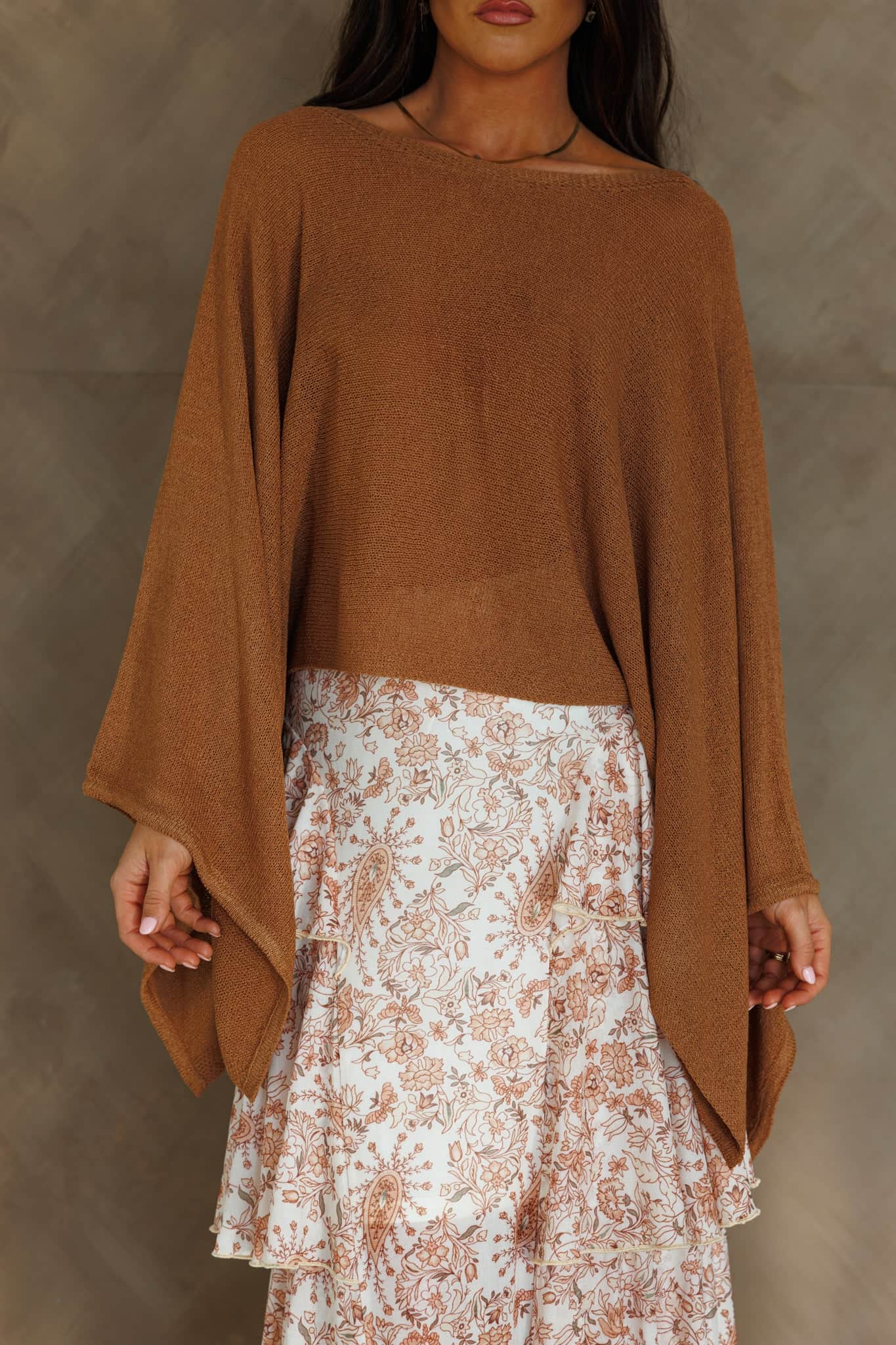 Knit Pancho Top