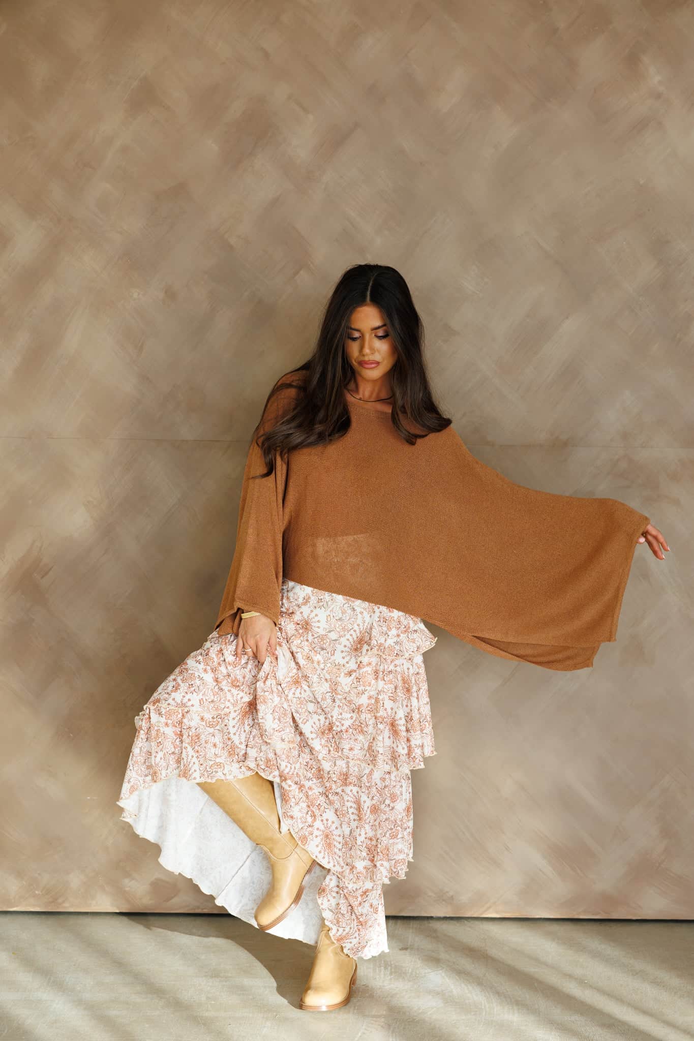 Knit Pancho Top