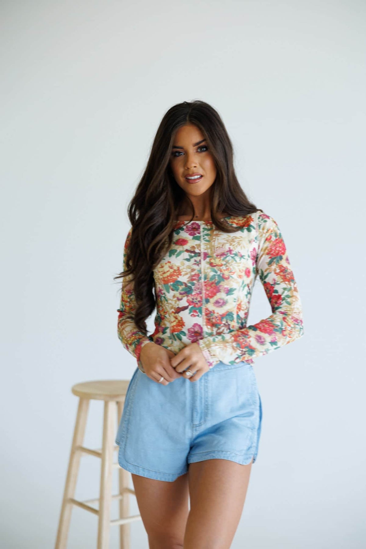 First Bloom Mesh Top